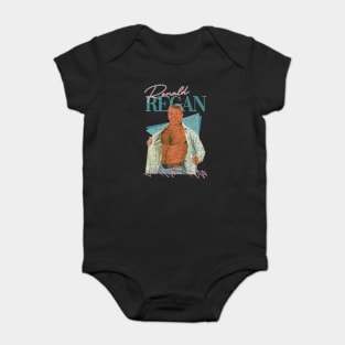 Ronald Regan ¯\_(ツ)_/¯ 90s Styled Aesthetic Fan Design Baby Bodysuit